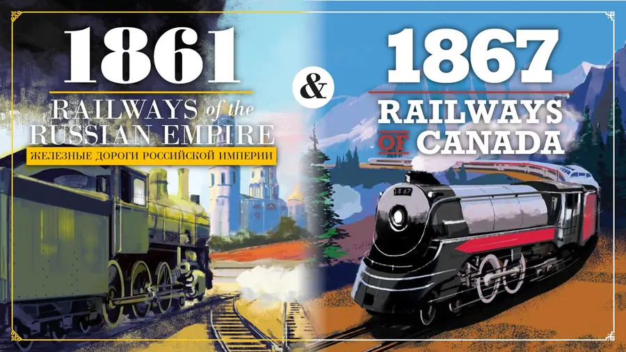 Portada de 1861: Railways of the Russian Empire & 1867: Railways of Canada