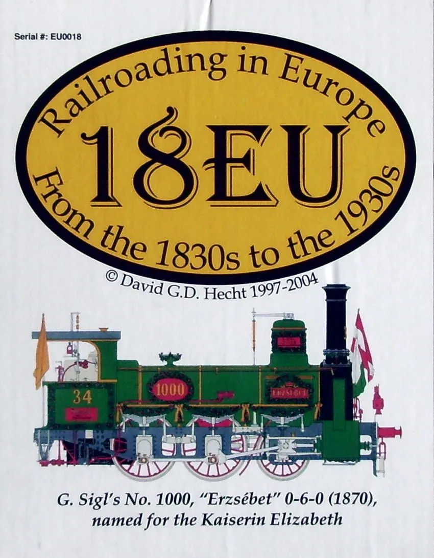 Portada de 18EU: Railroading in Europe From the 1830s to the 1930s