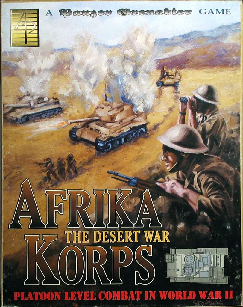 Portada de Afrika Korps: The Desert War – Platoon Level Combat in World War II: A Panzer Grenadier Game
