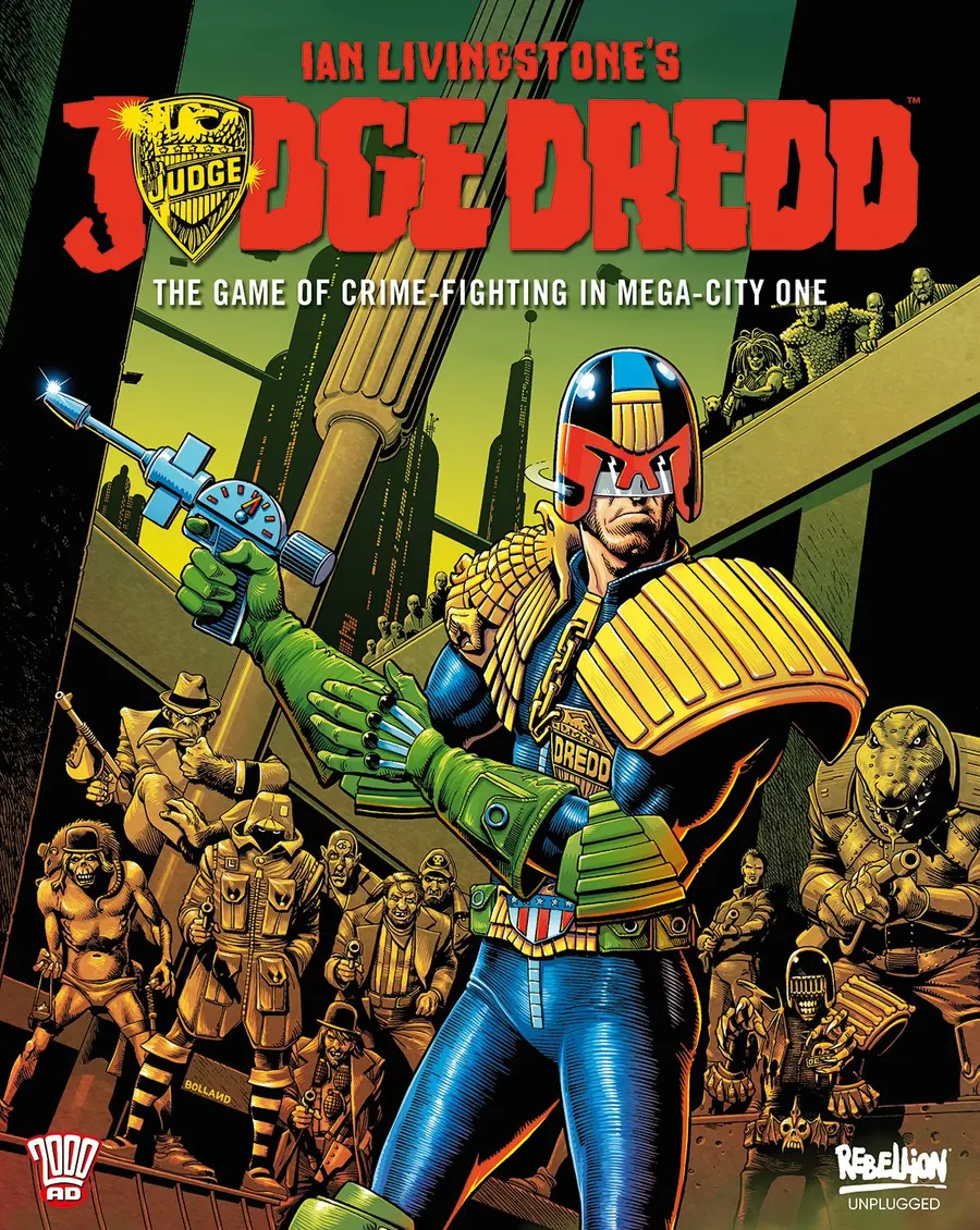 Portada de Judge Dredd: The Game of Crime-Fighting in Mega-City One