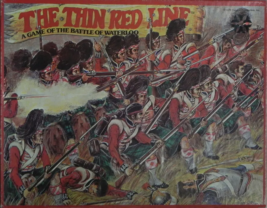Portada de The Thin Red Line: A Game of the Battle of Waterloo